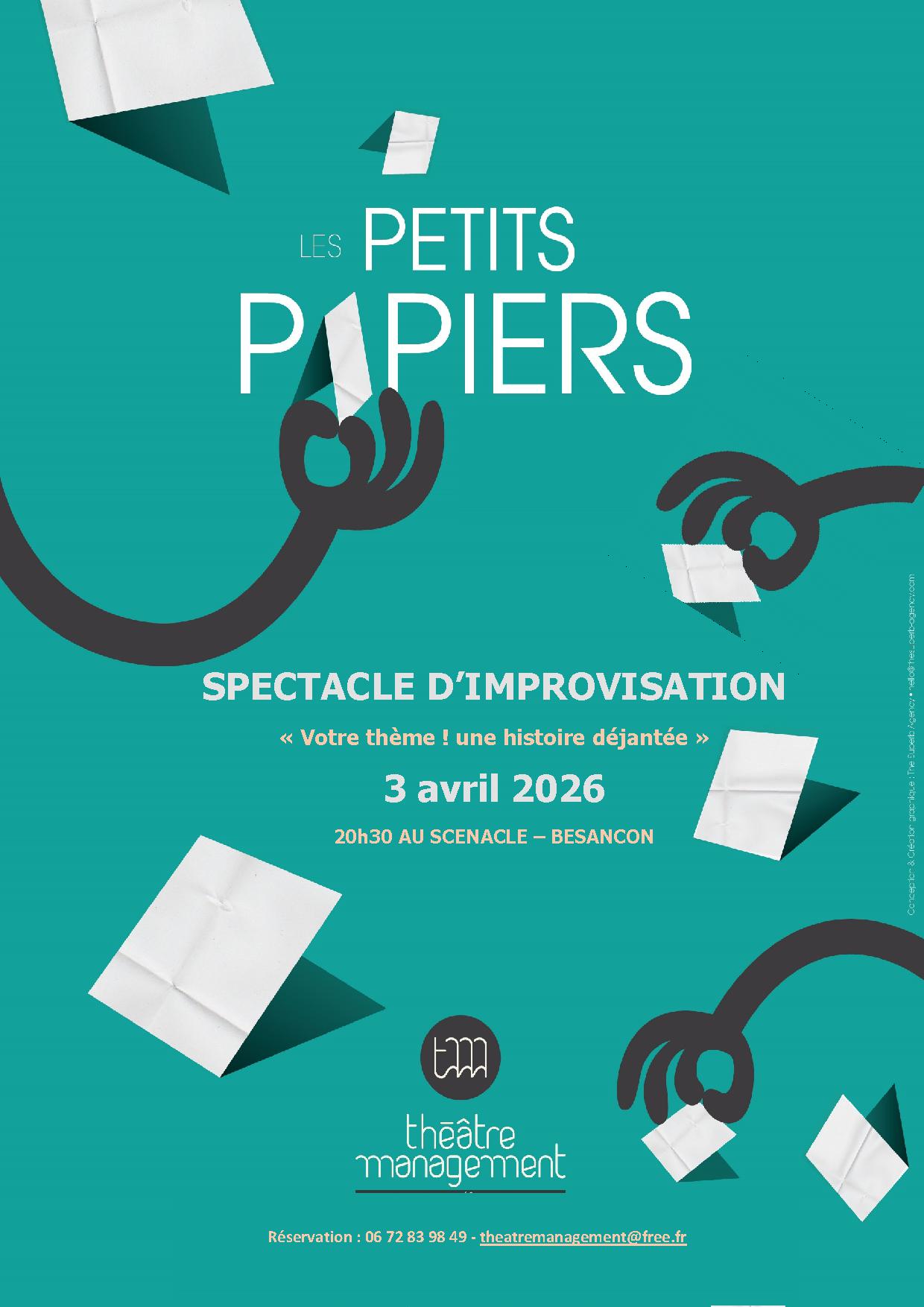 LES PETITS PAPIERS DE L&rsquo;IMPROVISATION